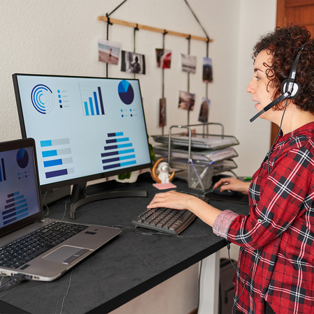 Blat biurka uniwersalny 120x60x1.2cm Szary Kamień