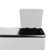 Funky Trash Can White Black Spacetronik Podwójny