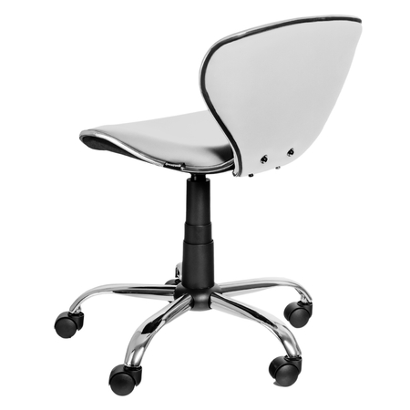 Ergonomiczne regulowane krzesło kosmetyczne Spacetronik Binary Biały