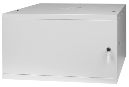 Szafa RACK 19'' 6U 350mm SZARA Drzwi stalowe