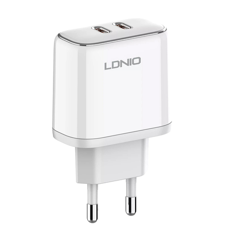 Ladegerät mit Kabel Apple MFI Lizenz 35W 2x USB-C - zdjęcie 2