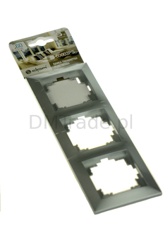 Dreifachrahmen - Ecke 60 silber