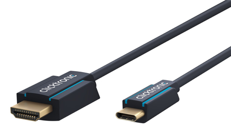 CLICKTRONIC USB-C - HDMI 2.0 4K 60Hz 1m Kabel - zdjęcie 2