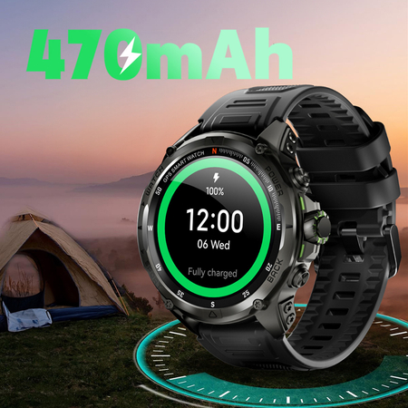 Smartwatch Kumi U5 Pro 170 trybów SPORT Czarny Outlet A