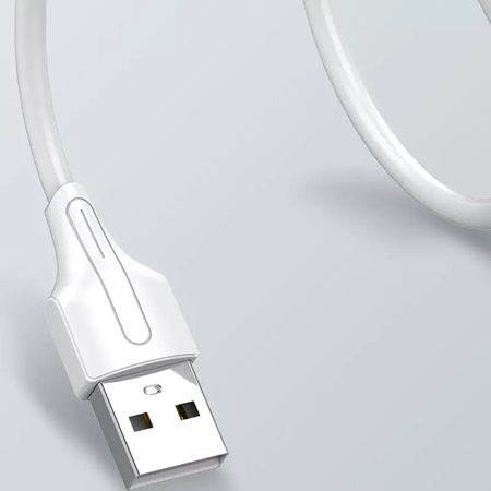 Kabel do szybkiego ładowania USB-A / micro-USB 20cm 2,4A biały LS540M
