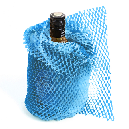 Papier mit Honigwabenstruktur – Blau 30cm 100m