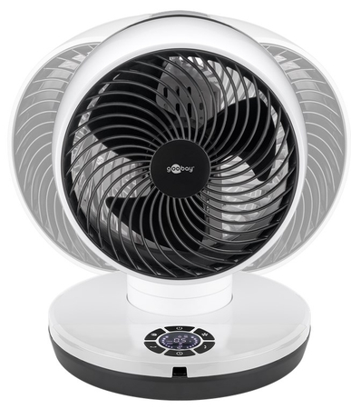 Bodenventilator 9" 70W 3D oszillierend. H/V Goobay
