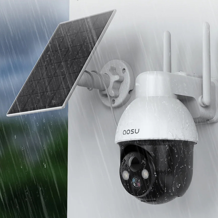 Zestaw 2 kamer solarnych + stacja 32GB Aosu SL-C9C-2H - zdjęcie 2