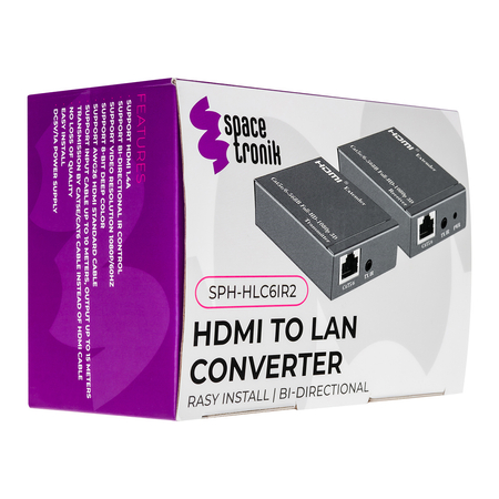 Spacetronik SPH-HLC6IR2 HDMI zu LAN Konverter