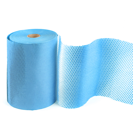 Papier mit Honigwabenstruktur – Blau 30cm 100m