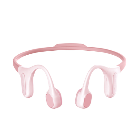 Słuchawki Kostne Wodoodporne Mojawa Run PLUS IP68 Różowe do Pływania na Rower