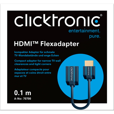 Adapter wt. micro HDMI - Stecker HDMI 4K Goobay 15cm