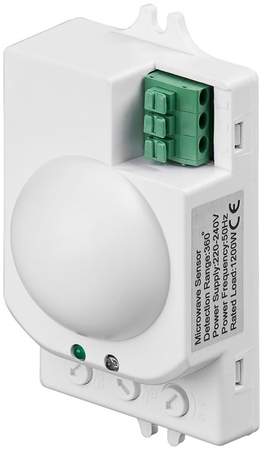 Aufputz-Mikrowellen-Bewegungsmelder 360st 6m Goobay