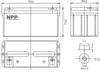 Akumulator AGM NP 12V 65Ah T14 NPP