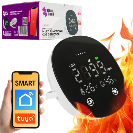 Drahtloser CO2-Sensor mit LED Tuya SL-DC02 3in1