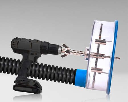 Otwornica Regulowana Próżniowa 9" JONARD TOOLS AHC-19 Bezpyłowa Sufitowa - zdjęcie 2