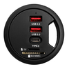 Gniazdo blatowe przepust kablowy 2xUSB USB-C SD TF Spacetronik SPS-R0D5B
