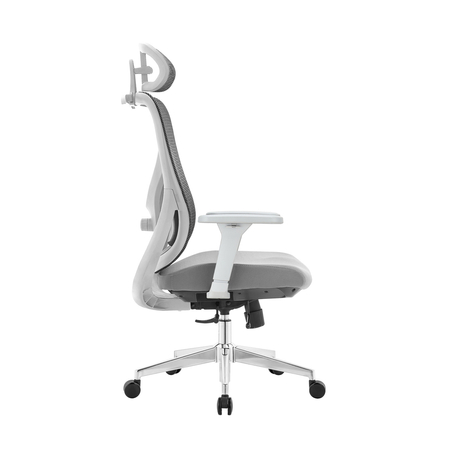 Egonomiczny fotel biurowy obrotowy ELSA Szary Outlet A