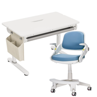 Zestaw: biurko regulowane SPEX108WG + ergonomiczne krzesło dla dziecka