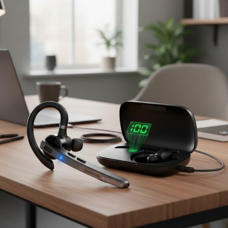 Zestaw słuchawkowy ENC CVC USB-C 500mAh SP-HA01 - zdjęcie 2