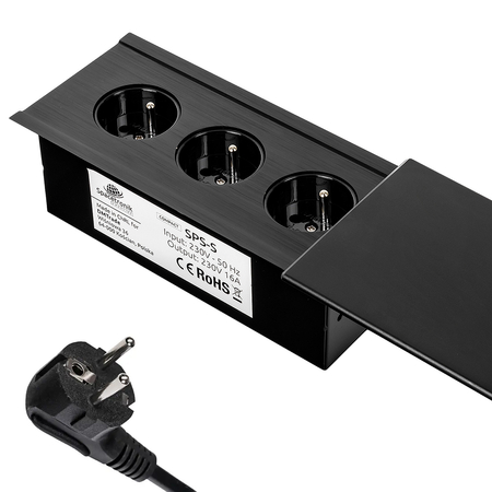 Gniazdka chowane w blacie Spacetronik SPS-S33B COMPACT