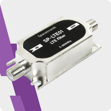 Filtr antyzakłóceniowy Telewizyjny LTE 5G Spacetronik SP-LTE01 5-694 MHz