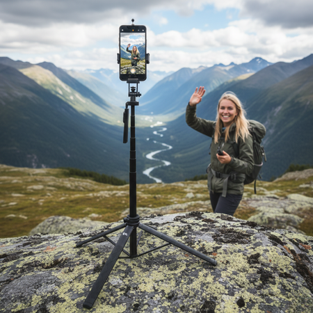 Selfie-Stick ROLLPIX 2 Telefon-Stativ - zdjęcie 2