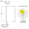 Lampa stojąca biurowa LED GLOW D24 9600 lm Czarna