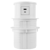 Gniazda Elektryczne do Blatu Ładowarka Indukcyjna USB okrągłe Wysuwane Spacetronik SPS-R3D6W V2