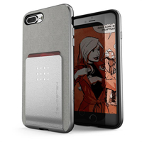 Etui Exec 2 Apple iPhone 7 Plus 8 Plus silber