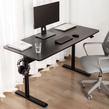OUTLET Biurko pneumatyczne z regulacją wysokości Spacetronik Moris 140×68