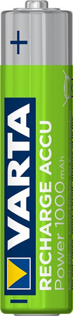 Akumulatory VARTA Recharge LR03 AAA 1,2V 1000mAh 2szt - zdjęcie 2