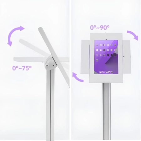 Stand stojak do tabletu OUTLET z blokadą na klucz Spacetronik SPP-134W