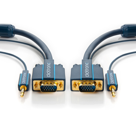 CLICKTRONIC Kabel VGA + Audio 3m
