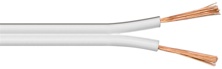 Goobay 2x15mm CU Kupfer Lautsprecherkabel 10m weiß - zdjęcie 2