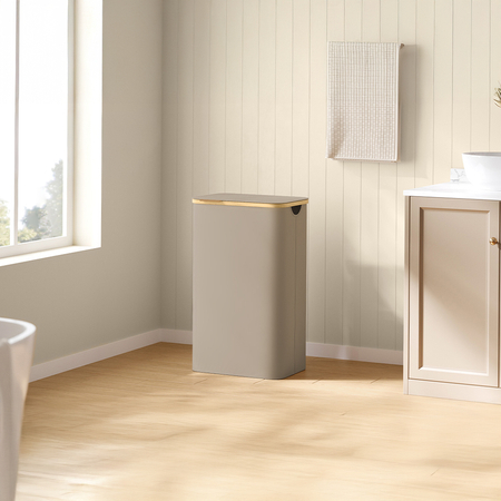 Kosz na pranie 90L 1 komorowy beżowy