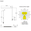 Lampa biurkowa do biura LED GLOW D22 4000K Czarna