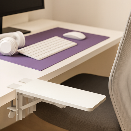 Podłokietnik do Biurka SPB131W - Stabilne Wsparcie Ramienia i Dodatkowa Przestrzeń