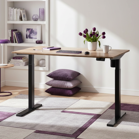 Biurko elektryczne Spacetronik SPE-152B 158×80 cm Dąb Lungo