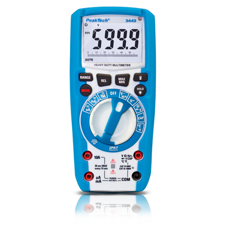 PeakTech 3443 LED-LCD-Digital-Multimeter IP67