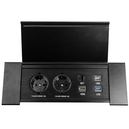 Spacetronik SPS-F26B V2 Arbeitsplattensteckdose Öffnung