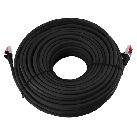 RJ45 CAT 6 S/FTP AWG27 LSZH Kabel schwarz 25m