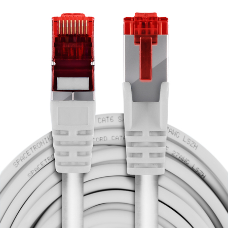 RJ45 CAT 6 S/FTP AWG27 LSZH Kabel weiß 15m - zdjęcie 2