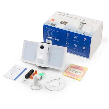 Kamera wodoszczelna na WiFi z LED Tuya Smart Laxihub F1-TY + microSD 32 GB