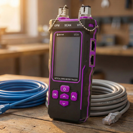 Tester światłowodów LAN POE Spacetronik SP-LT08 - zdjęcie 2