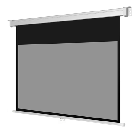 Ekran projekcyjny zwijany ręcznie 100" 16:9 szary