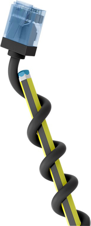 LAN Patchcord CAT 6A EXTRA FLEX schwarz 1m - zdjęcie 2