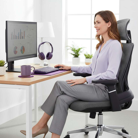 Fotel Ergonomiczny Spacetronik Axon  Szary