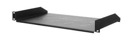 Półka do szaf Rack 19" Spacetronik 1U 270mm CZARNA