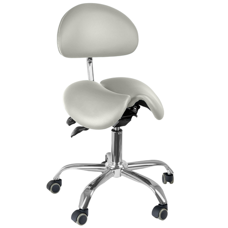 Ergonomiczny hoker regulowany SELLA 3 biały Outlet B+